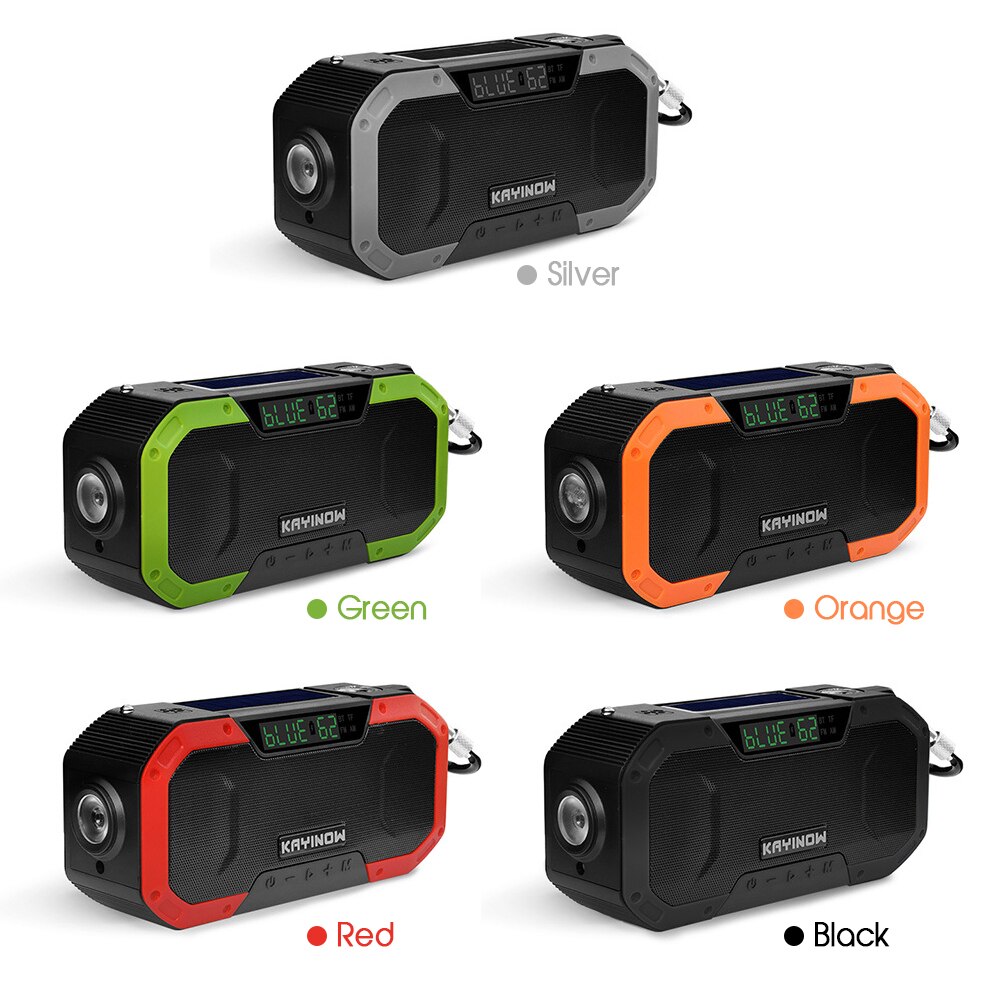 Emergency Solar Hand Crank Radio 5000mAh Power Bank Charger Flash Light Outdoor Camping Survival Radio outdoor survival