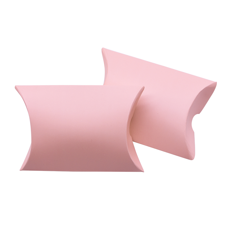 Caixa de presente de papel em forma de travesseiro, caixa para doces, acessórios de fornecimento, caixa de presente de decoração de festa de casamento, 20 peças: Pink