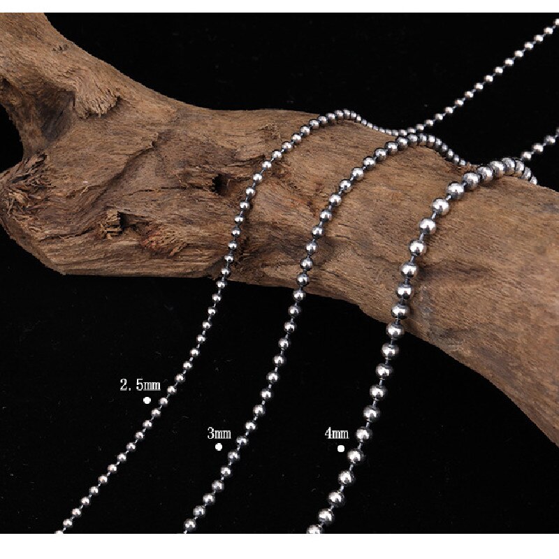 Bocai S925 Sterling Zilveren Ketting Persoonlijkheid Handgemaakte Thaise Zilveren Retro Eenvoudige Trui Ketting Voor Mannen En Vrouwen