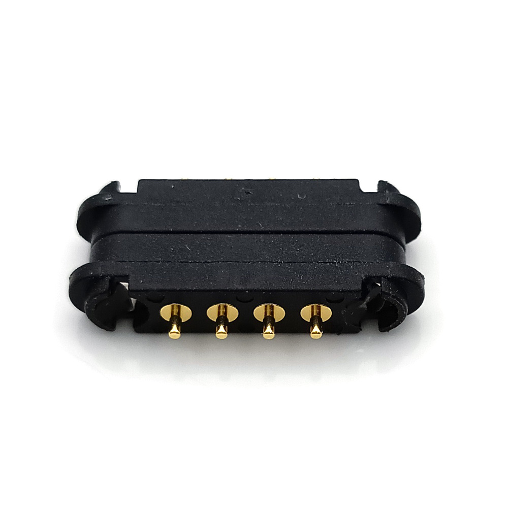 2/3/4/5- poliger magnetischer dc-stecker mit ösen, wasserdicht, mit federmechanismus, pogo-pin-stecker, pogo-pin-stecker, -buchse, federbelastet