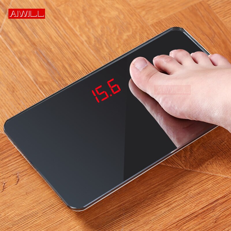 Aiwill elektroniske personlige vægte hjemme digital kropsvægt balance stor kapacitet 150kg bærbare præcisions led kropsvægte vægte