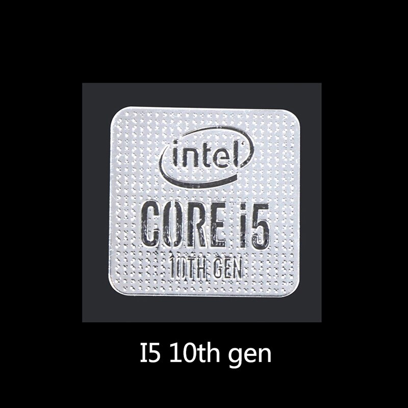 10th Generation Intel Core I9 I7 I5 I3 CPU Metal Sticker Laptop Logo Sticker Home School Office: 15 10th gen