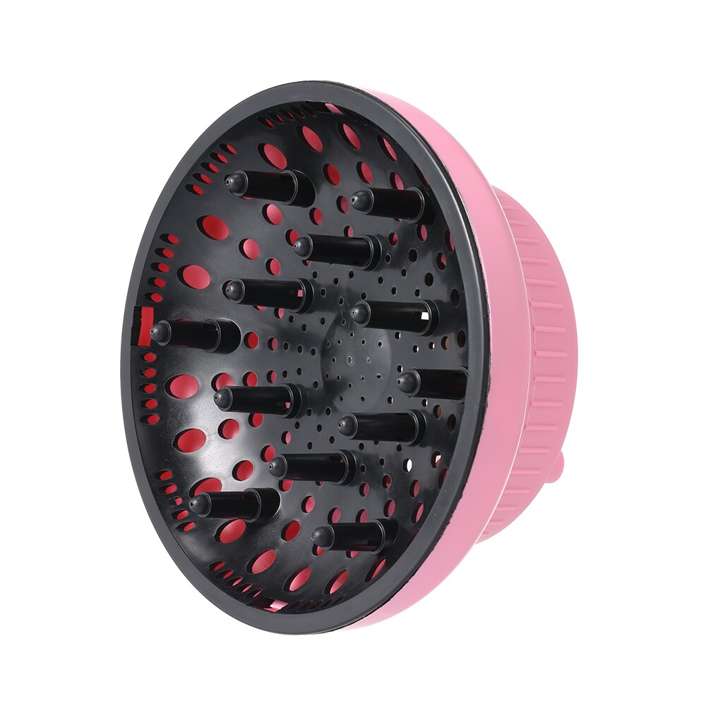 Cubierta del difusor del secador de pelo para salón, accesorio de estilismo rizado y ondulado, boquilla para secador de pelo Universal, accesorios para secadores de pelo: Style 1 Pink