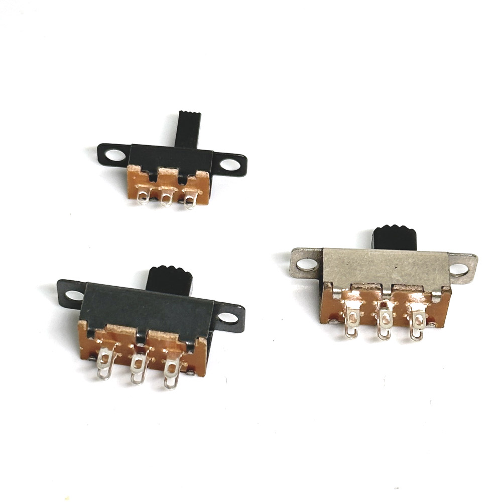 Slide Switch 2 Position 6 Pins With Fixed Hole Handle High 5mm 7mm DPDT 2P2T SS-22F25 SS-22F15 Toggle Switch DC 12V