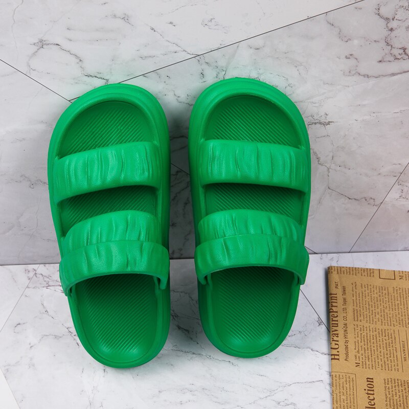 TUINANLE Green Sandals Women Super Soft EVA 2022 Summer Beach Outdoor Open Toe Slippers Ladies Roman Women Sandalias Mujer