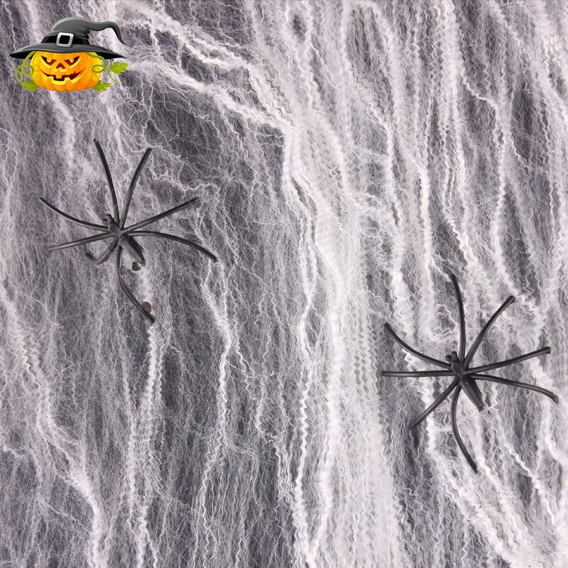 entsetzlich unheimlich Spinne Netz Bar Spukhaus Szene Requisiten Angeordnet Dekor Spinnennetz Halloween Dekoration Party