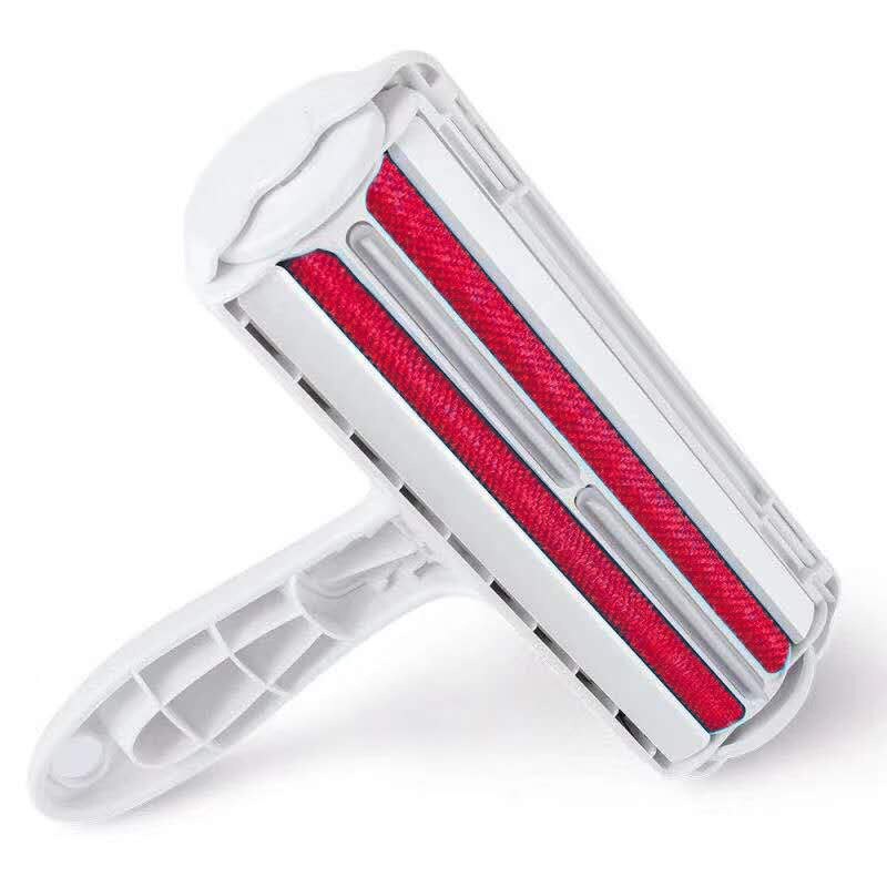 Pet Hair Remover Roller Kleverige Ballen Kat Hond Haar Borstel Roller Automatische Reiniging Pluisjes Voor Meubels Tapijt Doek: red