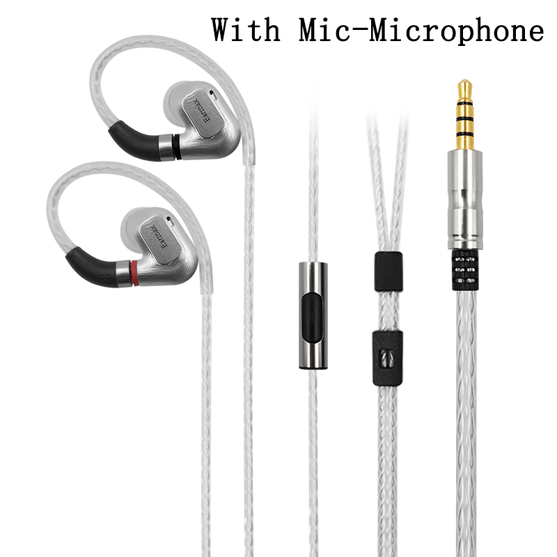 Earmax IE600 IE300 IE900 auriculares intrauditivos estéreo HIFI profesionales auriculares dinámicos insignia Cable de Audio desmontable: Rojo