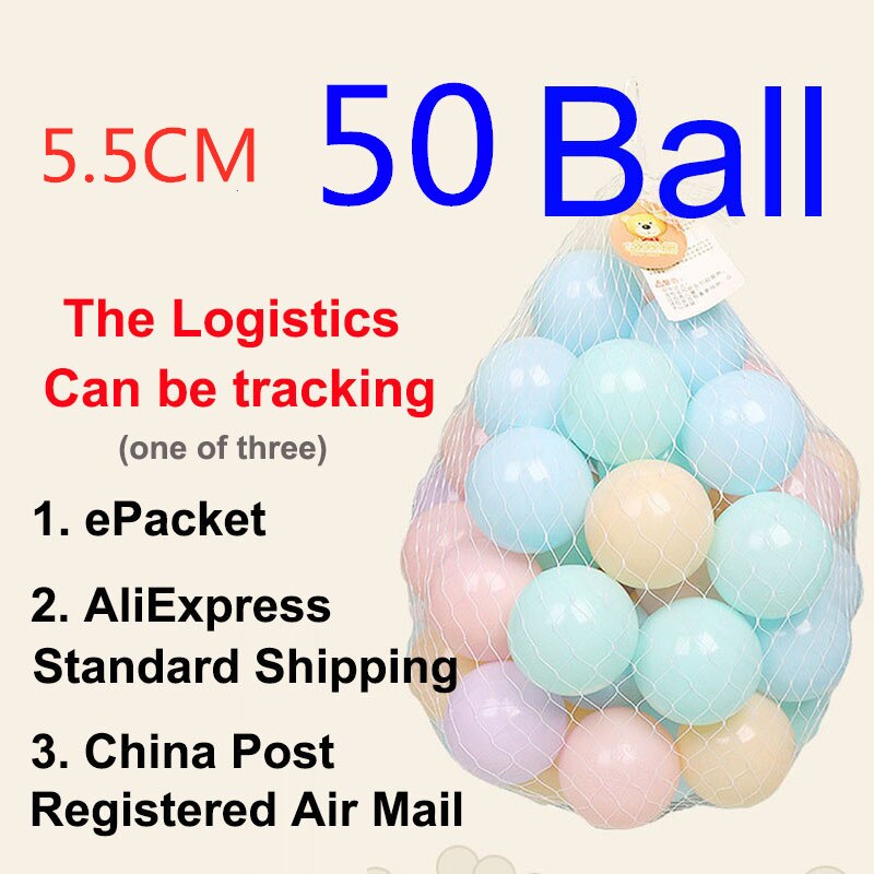 Colors Baby Plastic Balls Water Pool Ocean Wave Ball Kids Swim Pit With Basketball Hoop Play House Outdoors Tents Toy: 50pcs ball B