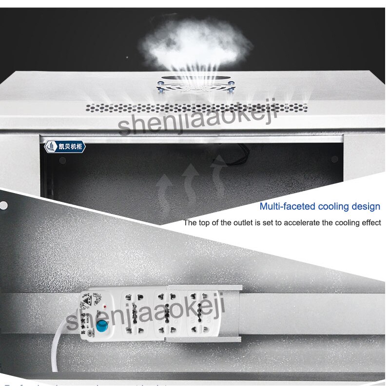 6u Network Cabinet Switch Cabinet Monitor cold-rolled steel 19-inch wall-mounted cabinet 220v 1pc