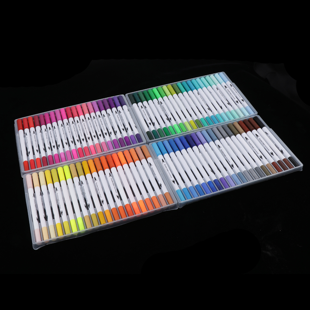 80 Kleur Markers Textiel Acryl Pennen Marker Pennen Vilt Tekening Schilderen Pennen Voor Card Making Diy