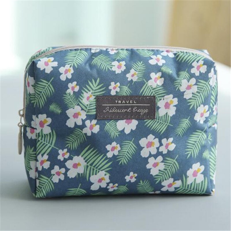 Felt Cosmetic Bag Travel Accessories Makeup Storage Organizer Purse for Women Portable Handbag Wash Toiletry Pouch: printing bag