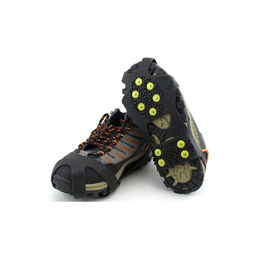 EXPfoot-Pinza de hielo antideslizante con dientes de goma, crampones para nieve, montañismo, escalada, talla 31 ~ 48, botas de invierno, pinza Simple