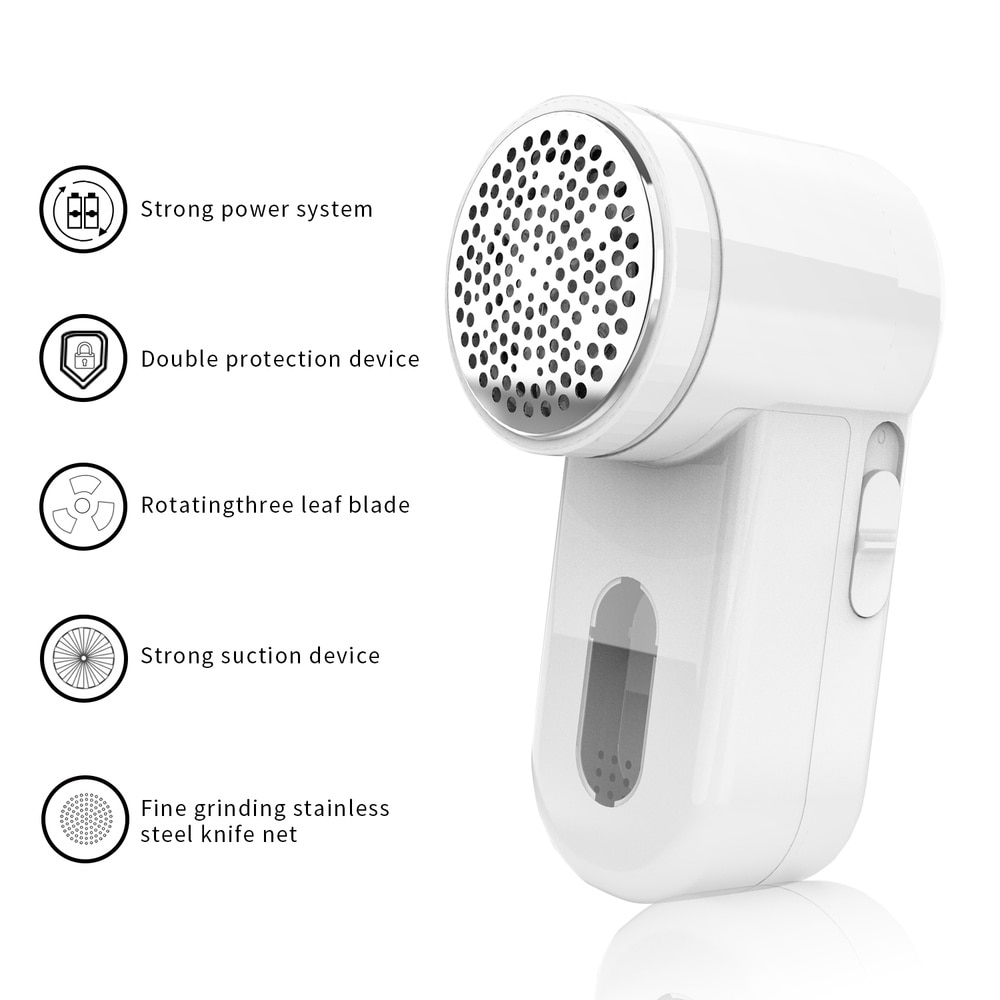 Electric Lint Remover 2-Speeds Portable Clothes Shaver with six Blades