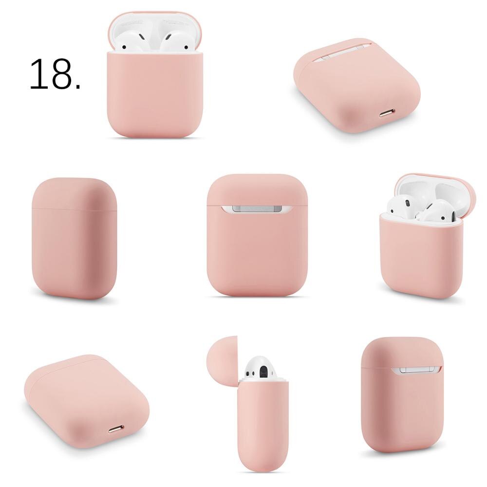 Slim Silicone Oortelefoon Case Voor Apple Airpods Case Cover Voor AirPods Draadloze Opladen Box Ultra Dunne Voor AirPods Protector Case