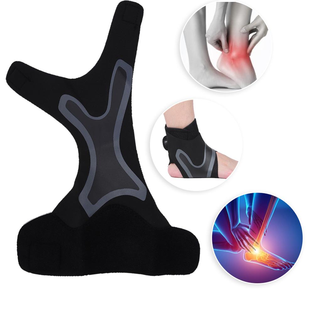 Left/Right Ankle Support Prevent Sprain Relief Pain Reduction Exercise Load Fracture Fixation Recovery Foot Care Black Portables