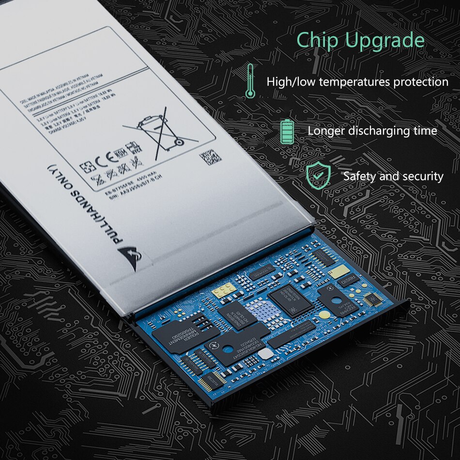 Lithium-polymer-akku für samsung galaxy tab  s 8.4 sm-t700 sm-t705 sm t700 t705 (ersatzakku eb -bt705 2fbe, 4900 mah)