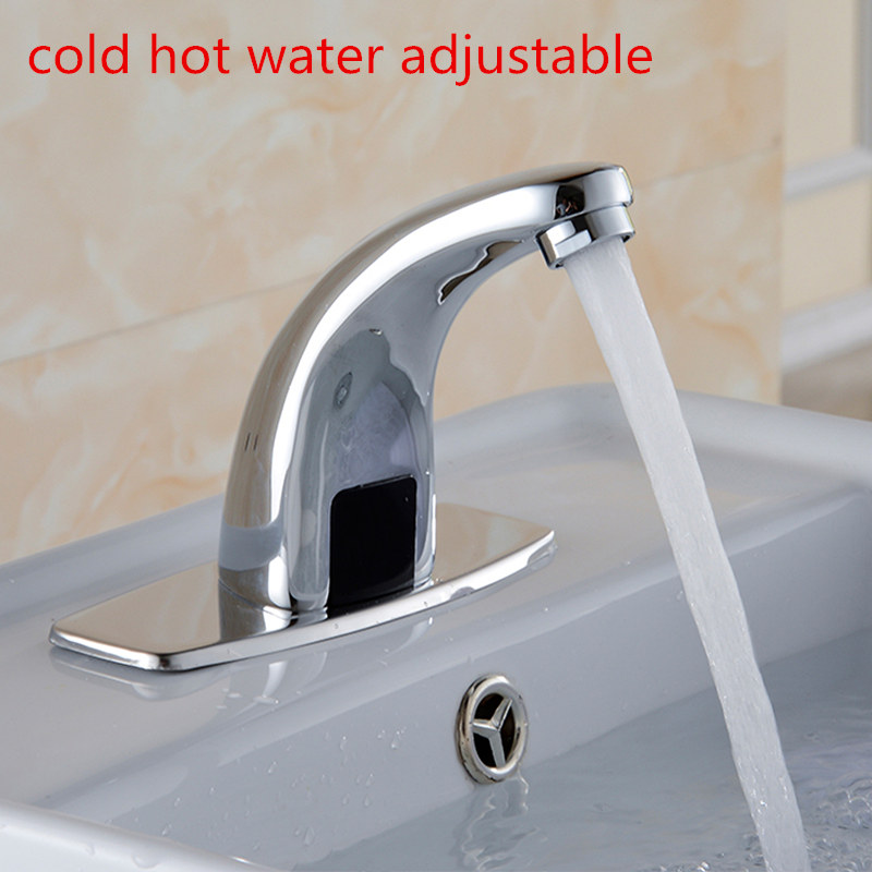 Sink Faucets Water Tap Automatic Infrared Sensor Faucet Deck Mount Smart Touch Hands Free Inductive Water Tap Kitchen torneira
