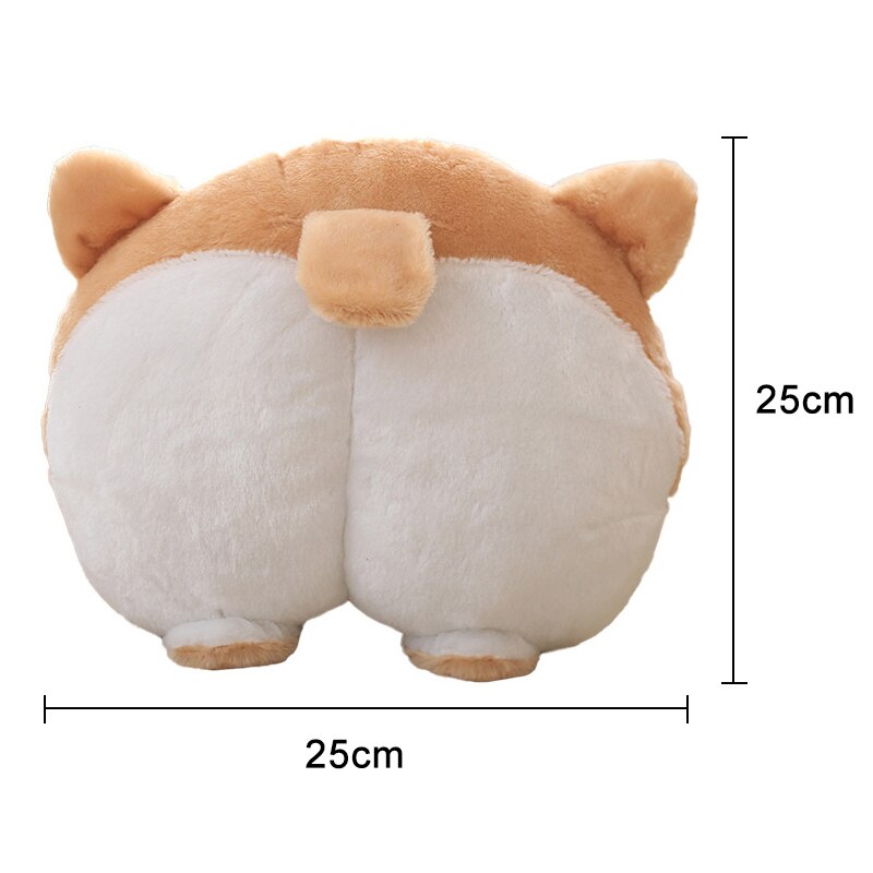Universal Car Neck Pillow Headrest Seat Cute Soft Corgi Butt Shape Pillows TD326