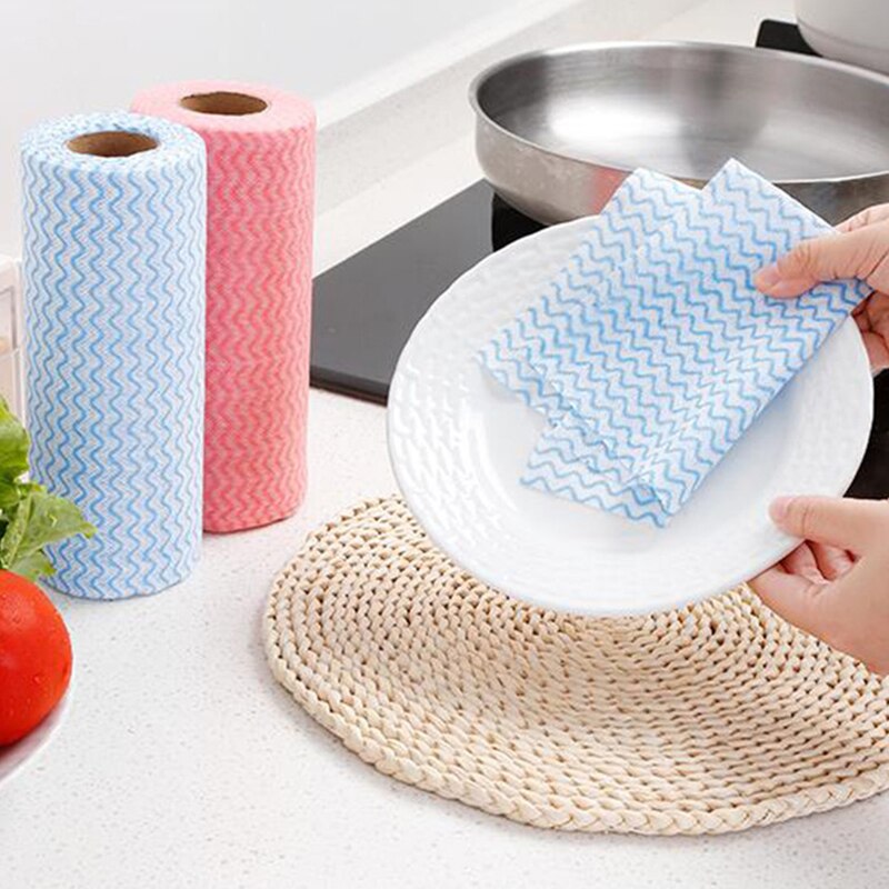 Wasbaar Keuken Handdoeken Olie-Gratis Wegwerp Tafelkleed Droge En Natte Huishoudelijke Papier Voor Thuis En Eetkamer Keuken Accessoires