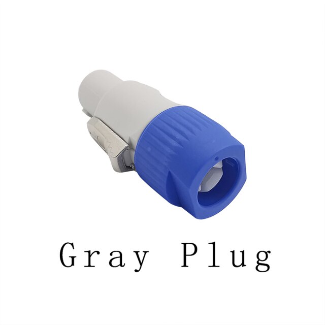 3Pin NAC3FCA NAC3FCB Connector Led Speakon Man Plug Blauw (Input)+ Wit (Output) plug + Vrouwelijke Socket 20A 250V Ac Power Connector: NAC3FCB 1pcs