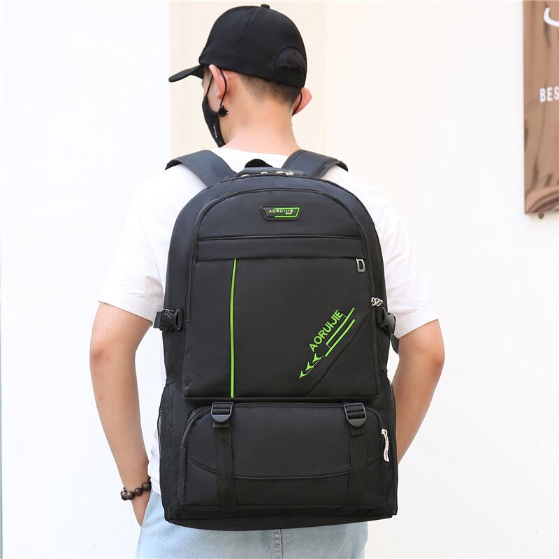 Mochilas de gran capacidad, mochila escolar para niños adolescentes, mochila de nailon sólido para hombres, mochila de estudiante estilo pijo, mochila de viaje grande,