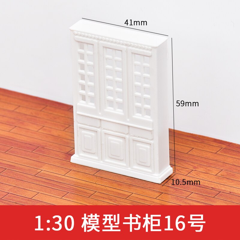 2 Stuks 1/25 1/30 1/50 Schaal Zand Tafel Diy Model Building Materiaal Moderne Boekenkast Kast Model: 8