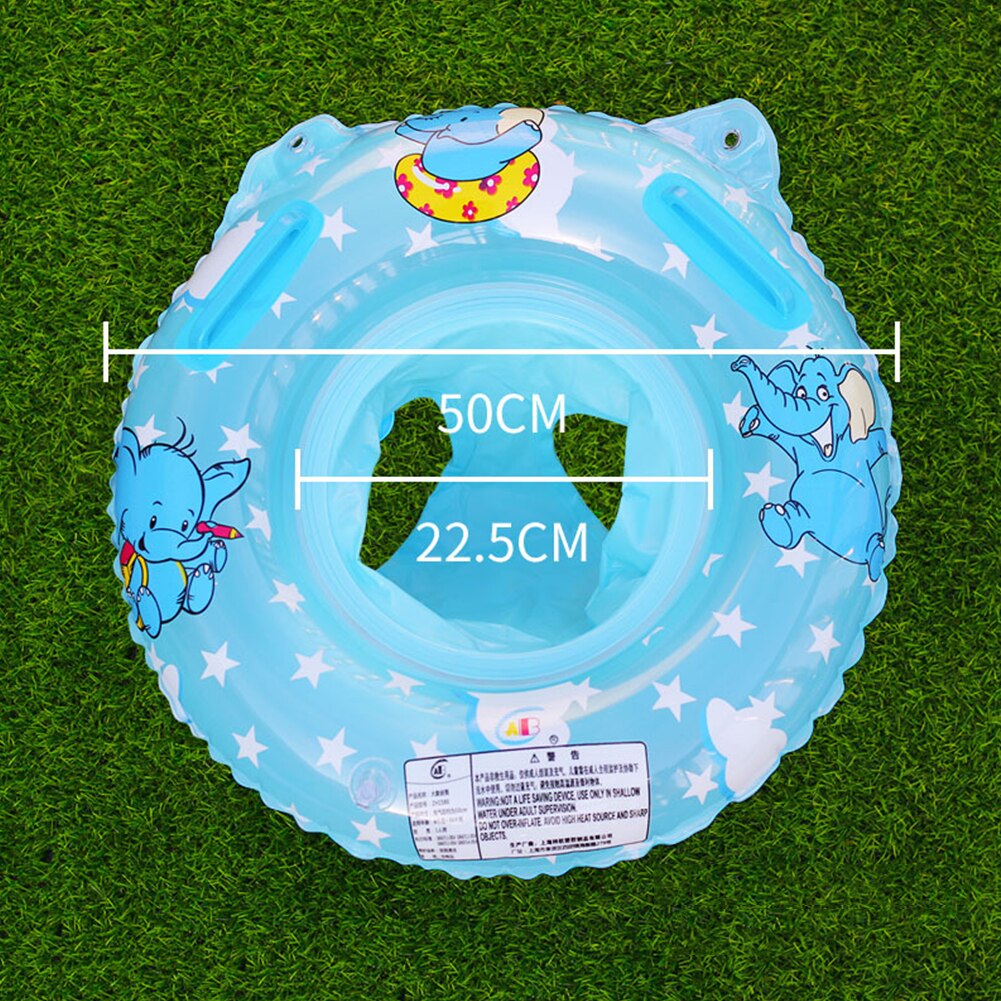 Baby Inflatable Swimming Rings Seat Summer for Kids Infant Float Swimming Circle W/ Dual Handle Party Water Toys for 6-36 Months