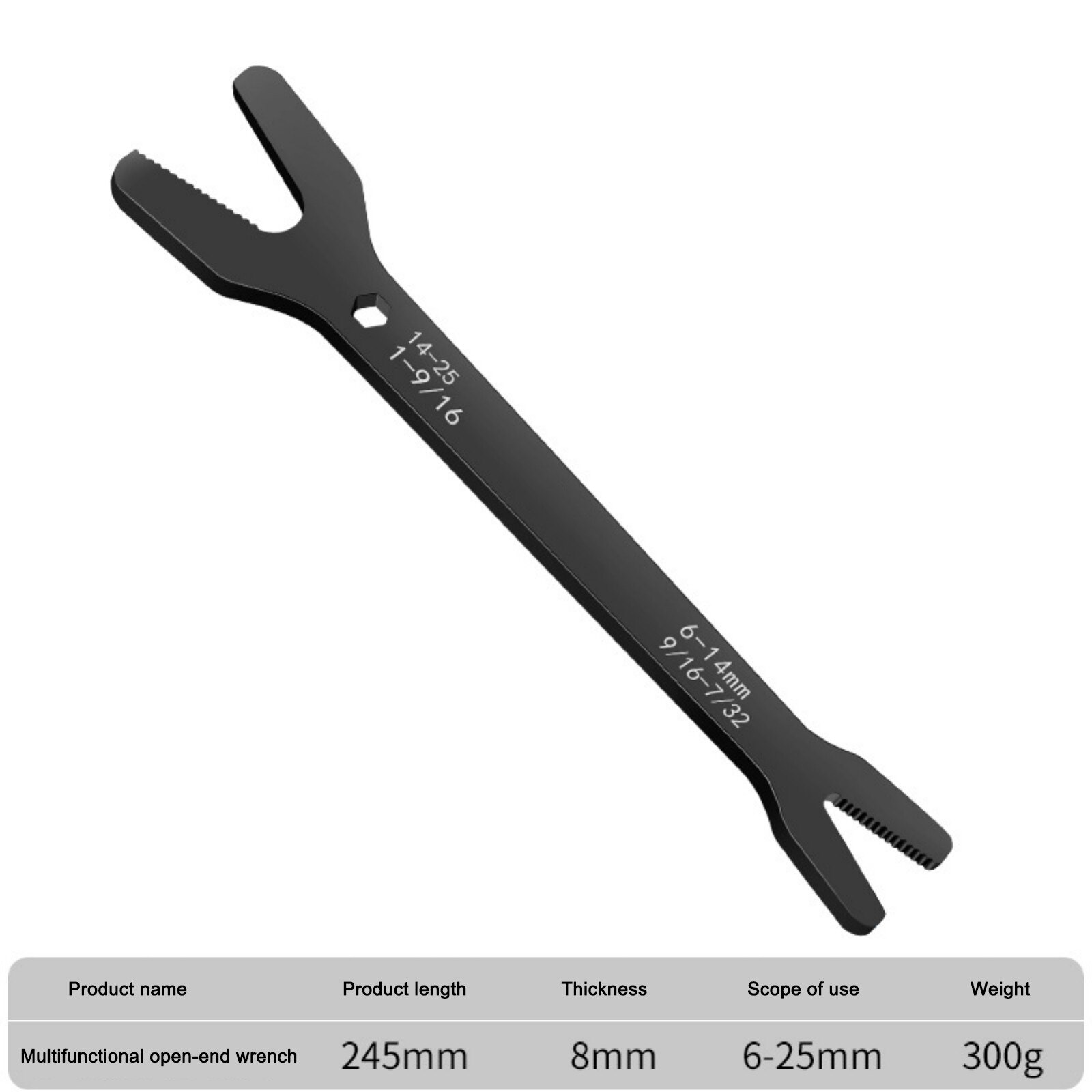 Wrnch Universal Pluming Tool 6-25mm Double Ended Multifunction Spanner for Bathroom Kitchen Sink Faucet Repair Tool