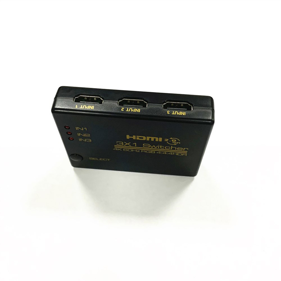 4K 60Hz Hdmi Schakelaar 3 In 1 Out Hdmi 2.0 Hd Switcher 3X1 HDCP2.2 Adapter Voor PS3 PS4 Pro Apple Tv