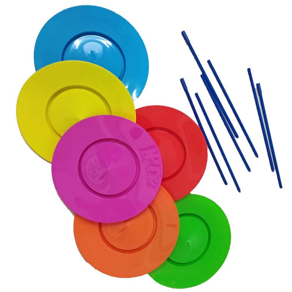 Adult Kids Spinning Juggling Plates Sticks Performance Prop Balance Skills Games Clown Circus Toy