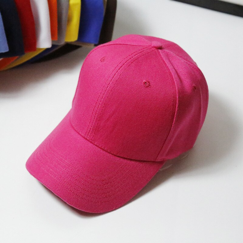 Casquette de Baseball pour femmes | Casquette décontracté, solide, ombrage solaire, Hip-Hop, Style coréen, tout-assorti, chapeau doux Kawaii, Chic, pour femmes: rose red