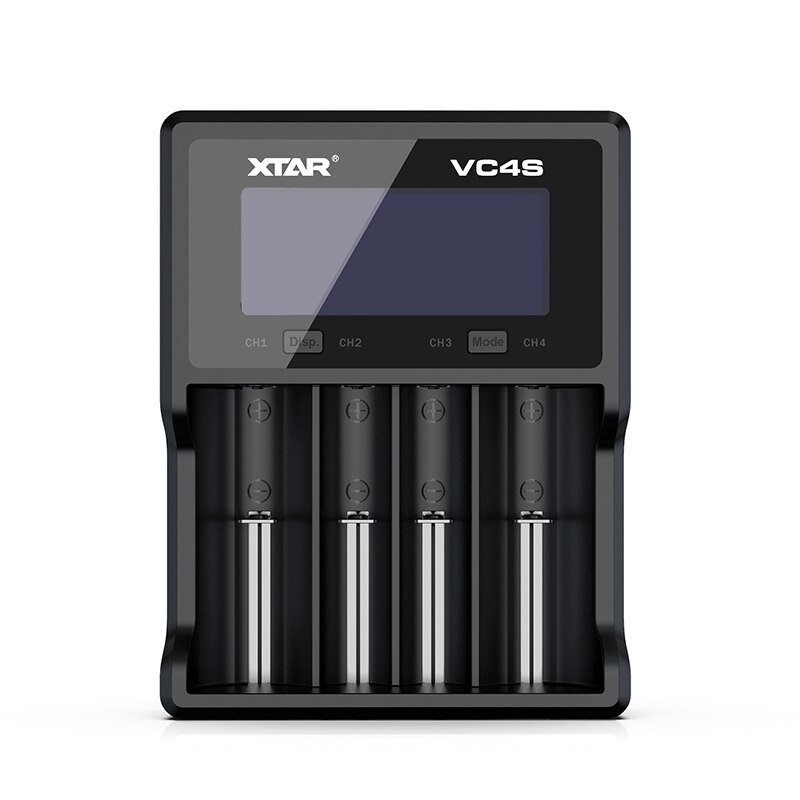 XTAR Batery Charger VC8 VC4 VC4S USB Charger Charging AAA AA Rechargeable Li-ion Batteries 10400-26650 20700 21700 18650 Charger: VC4S / EU