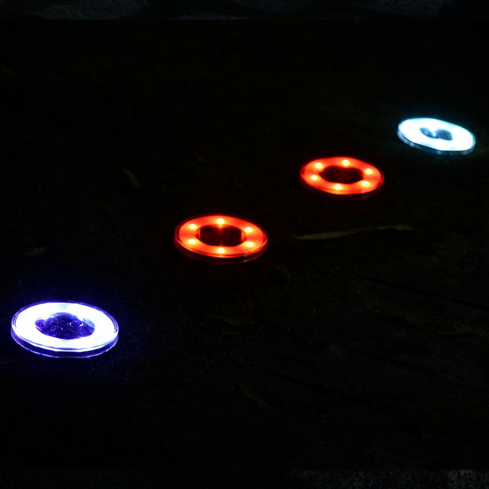 Solenergi bakkelys 7 farger sanselys 18 led hagelys vanntett utendørs lys for plenen gangvei