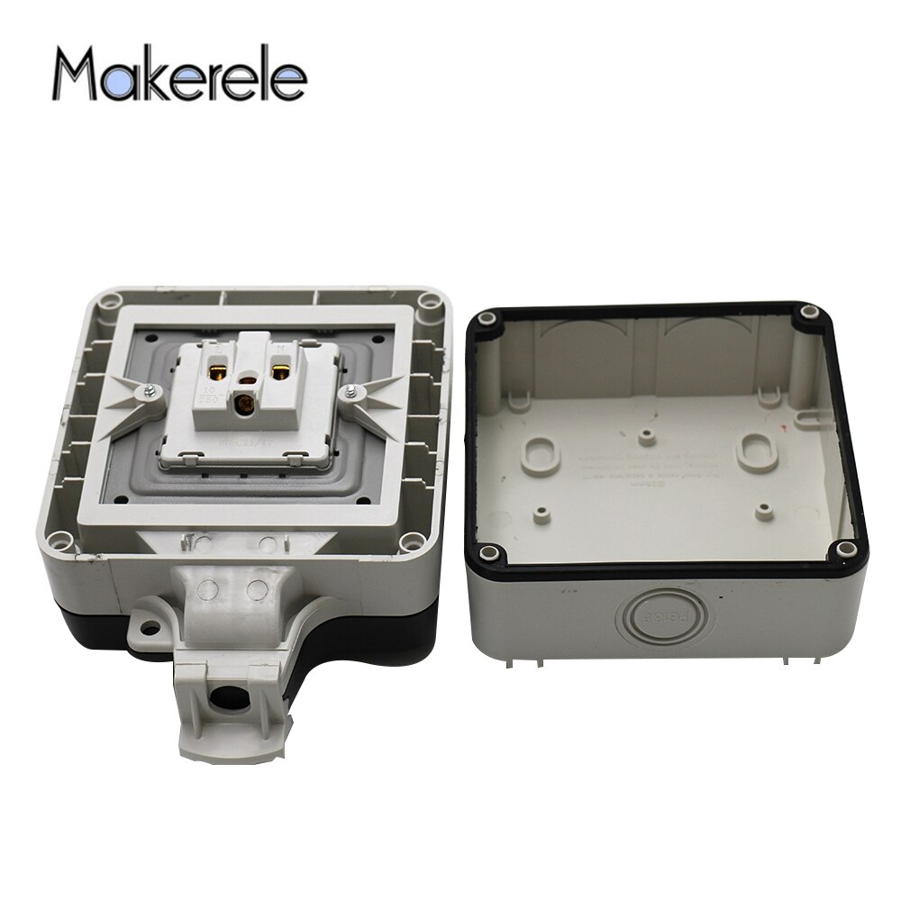 IP66 3/5 Gaten multifunctionele Universele Waterdichte Outdoor Stopcontact Met 2USB Poorten 10A Stopcontact Geaard