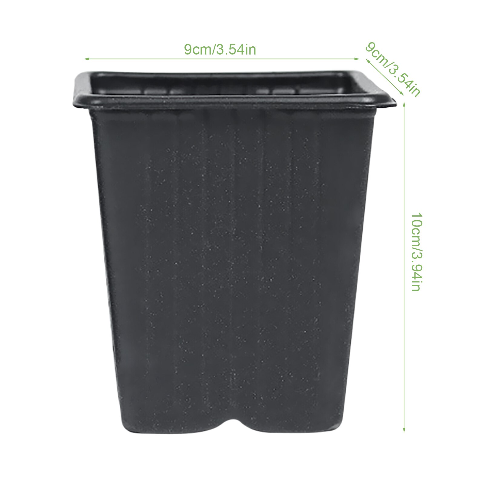 12/15pcs Square Plastic Black Color Flower Pots Garden Planters Small Square for Succulent plants vegetable 35a