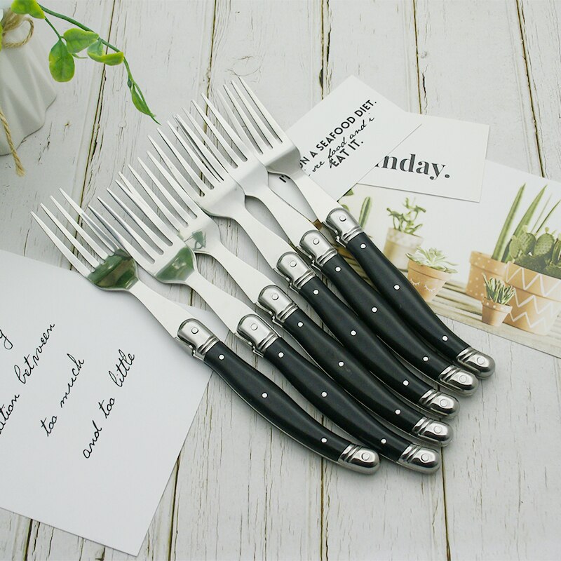 9'' Laguiole Steak Knifes Black Cutlery Dinner Knives Stainless Steel Dinnerware Restaurant Bar Kitchen Tableware set 4/6/10pcs