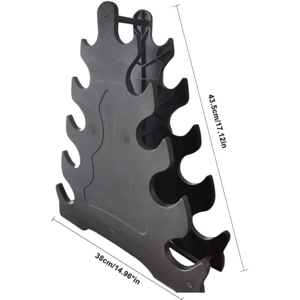 5 Tier Fitness Dumbbell Rack Stand Multi Layer Hand-Held Dumbbell Small Holder Storage Rack Home Office Gym Dumbell Weight Rack