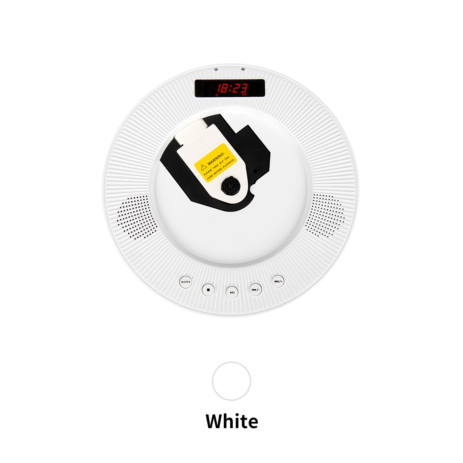 Upgraded Wall Mounted DVD Player Surround Sound CD Player Hifi FM Radio Bluetooth Portable Music Player with Remote Controller: Default Title