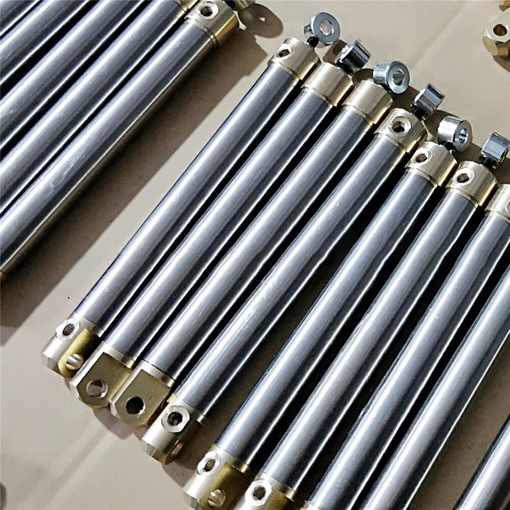 Hydraulische Cilinder Miniatuur Olie Cilinder 55 Mm/75 Mm/90 Mm Slag Reizen Voor Rc Graafmachine Bulldozer Miniatuur industrie