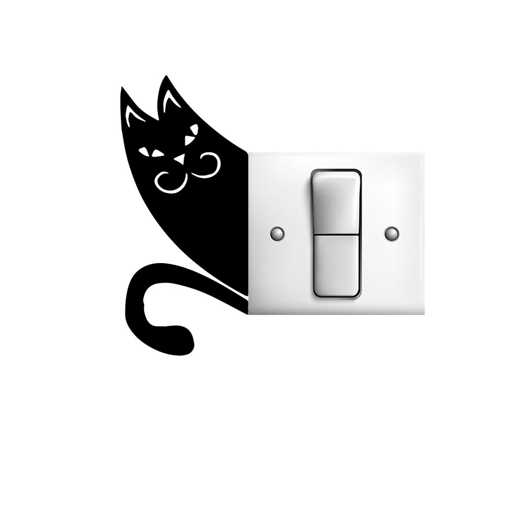 Cartoon cat Wall Stickers Self Adhesive Art Wallpaper Wall Decals PVC Stwich Sticker Vinyl Mural Decal