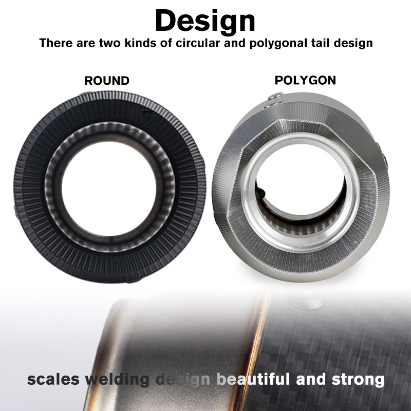 Tubo de escape para motocicleta, silenciador de fibra de carbono para Moto, silenciador Austin Universal para IKASAWAK AHAMAY 51MM innovador