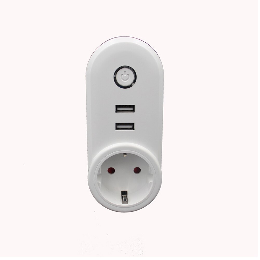 Smart Plug WiFi Socket - 2 USB Ports - 10A 2000W - Remote Control Power Adapter: Default Title