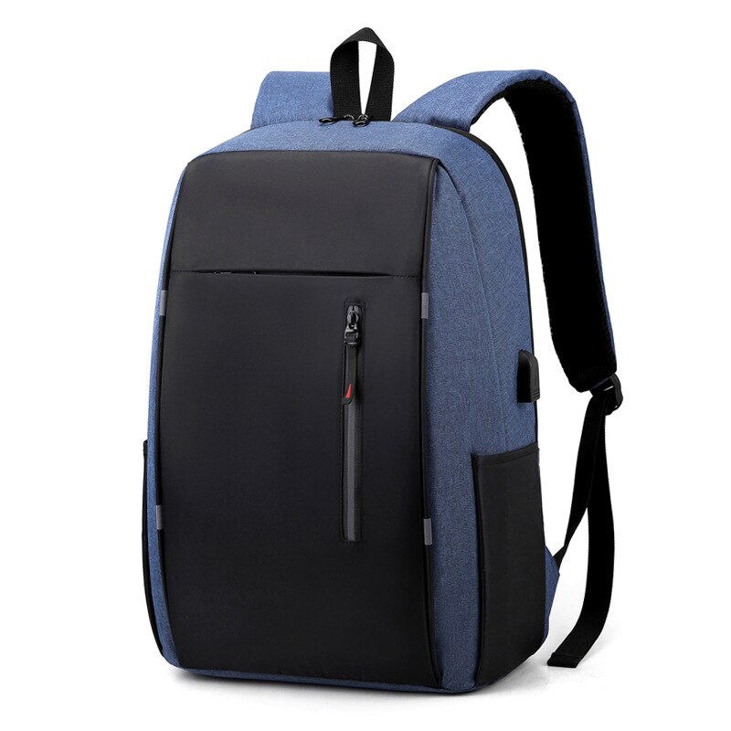 Waterdichte Business 15.6 16 17 Inch Laptop Rugzak Vrouwen Usb Notebook Schooltassen Mannen Anti Diefstal School Rugzak Kida Schooltas: M blue