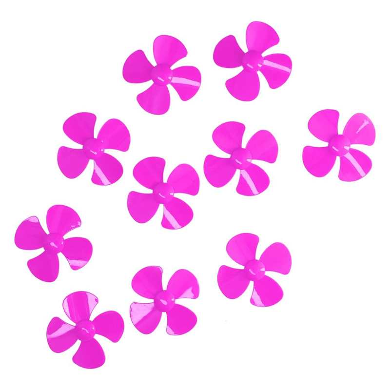 4 Blades Propeller Boot Propellers Met 2Mm Gat Voor Afstandsbediening Auto Model: Rose red