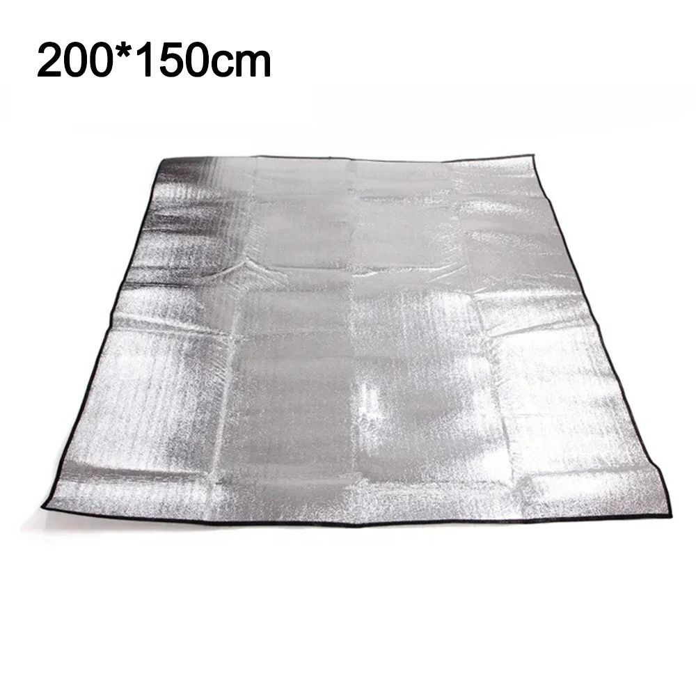 Thermal Camping Mat Ultralight Waterproof Insulation Foam Foil Mat Tent Footprint Reflecting Heat Sleeping Pad Outdoor: Red