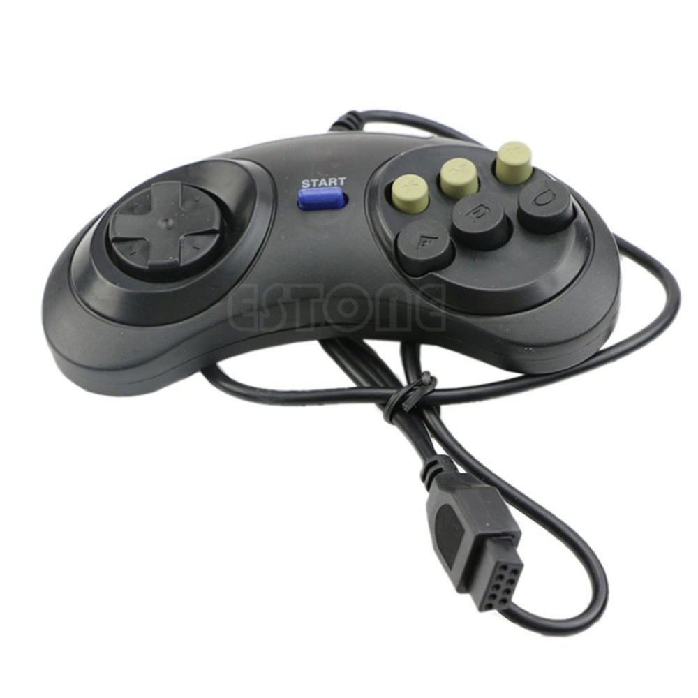 6 Button Wired Pad Gamepad Controller For Mega Drive Megadrive Sega MD Genesis