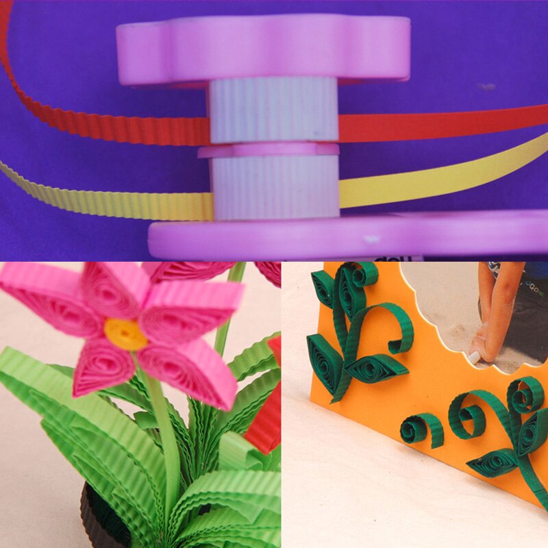 1 Pcs Arts Crafts Sewing Craft DIY Wave Shape Craft Paper Scrapbooking Stamping Plastic Paper Quilling Tool