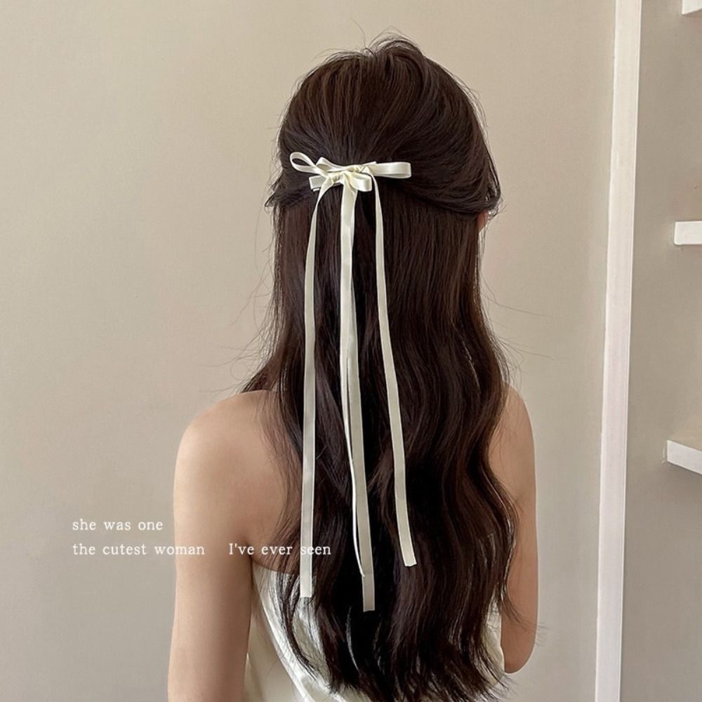 Strik Haarclip Satijnen Lint Bobby Pin Effen Hoofdband Vlechten Haar Tool Schattig Ballet Lente Haarspeldjes Kawaii Haarspelden