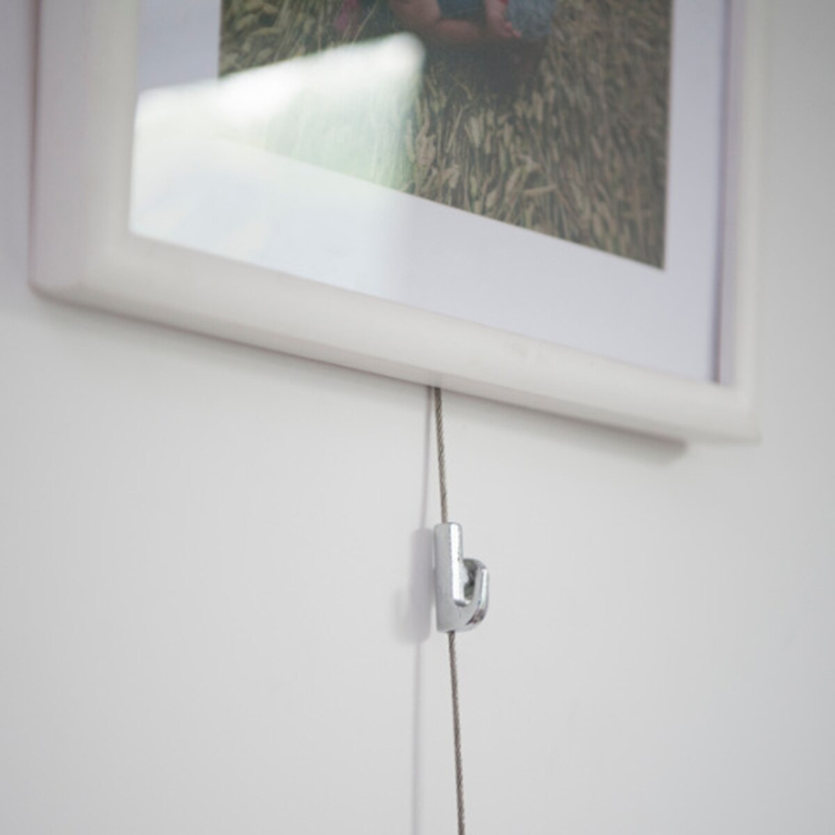 10pcs Zinc Alloy Picture Hanging System Hangers Adjustable Self-locking Fastener Photo Screw Hooks for 1.5-2mm Cable